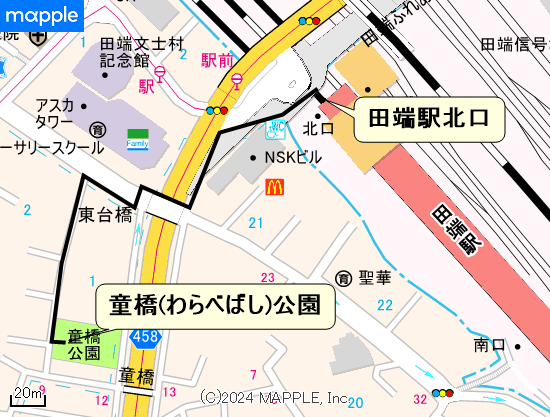 集　合／ 童橋(わらべばし)公園(JR山手・京浜東北線田端駅北口5分)　　　　　　　　　　　　　　　　　　　　　　　　　　　　　　　　　　　　　　　　　　　　　　　 　解　散／12時頃　不忍池弁天門前広場（京成・JR上野駅10分）への地図